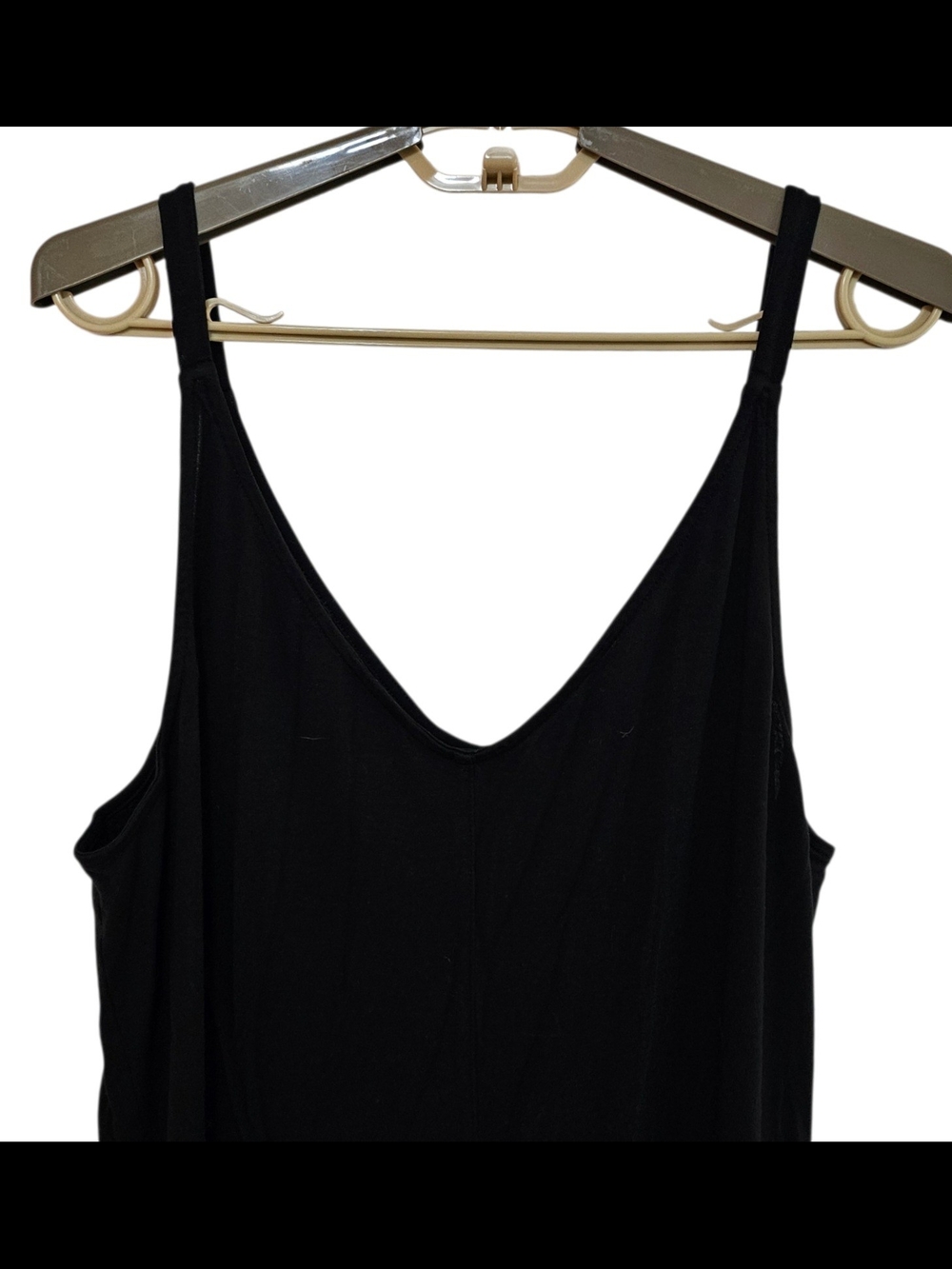Athleta Nighttime Bliss Sleep Jumpsuit Black Romper 981316 Wide Leg Large - Picture 4 of 14